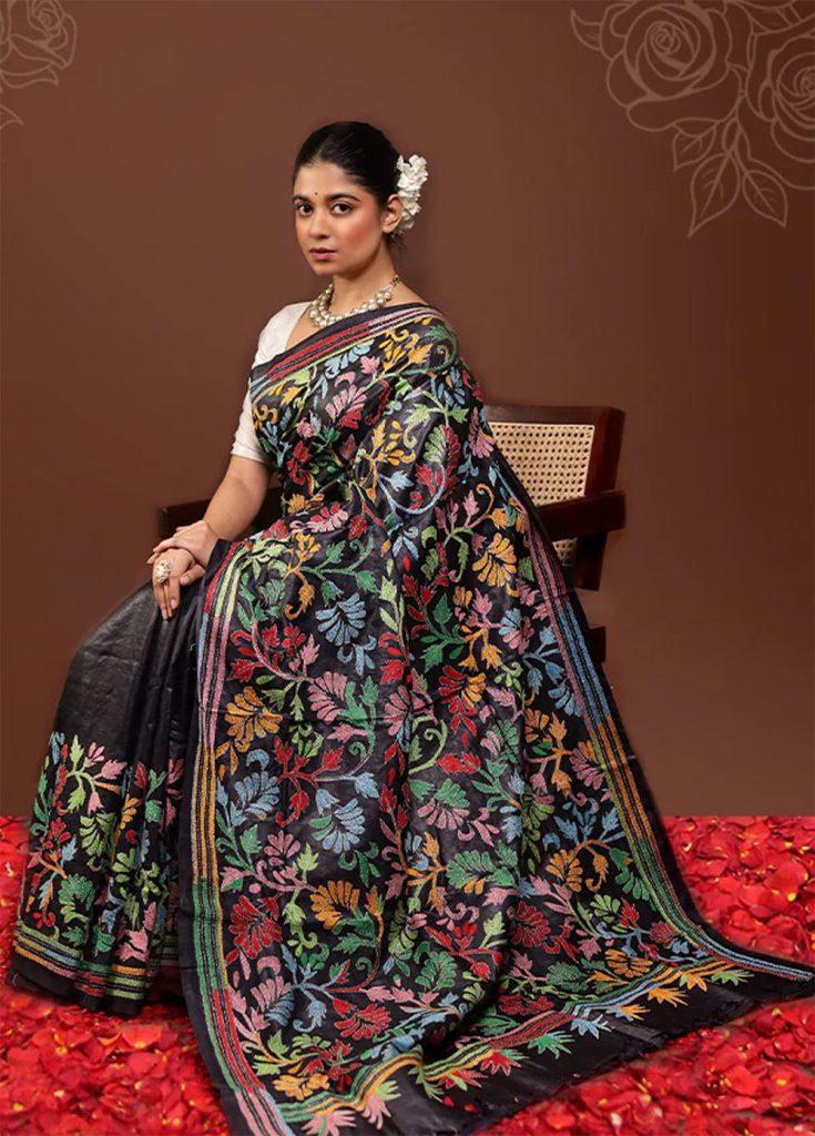 Kantha Saree